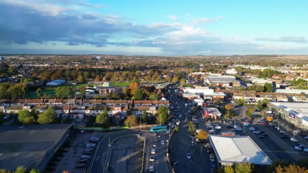Beautiful Footage Luton Dunstable Cities Borders Area Footage Captured Drone — Stock Video