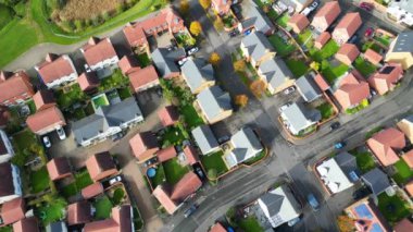 İngiltere 'nin Kuzey Doğu Luton Kasabası. 30 Ekim 2023