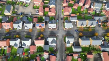 İngiltere 'nin Kuzey Doğu Luton Kasabası. 30 Ekim 2023