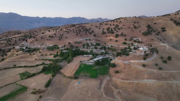 Αεροπλάνα Από Βουνά Και Λόφους Στο Κουρδιστάν Ιράκ Πλάνα Drone — Αρχείο Βίντεο