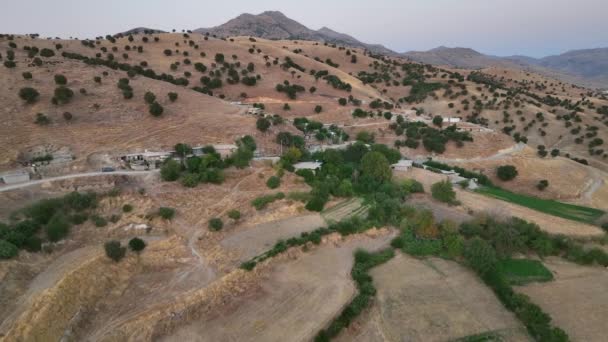 Aerial Footage Mountains Hills Kurdistan Iraq Drone Footage Medium High — Stock Video