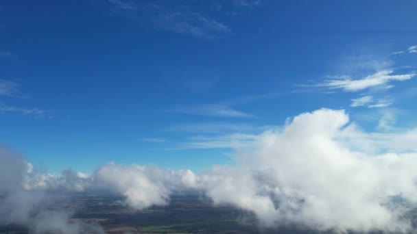 Acima Dramático Fast Moving Clouds Sobre Inglaterra Reino Unido — Vídeo de Stock