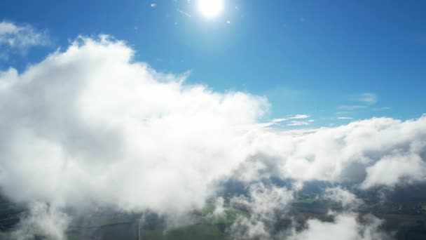 Πάνω Από Δραματικά Γρήγορα Κινούμενα Σύννεφα Πάνω Από Την Αγγλία — Αρχείο Βίντεο