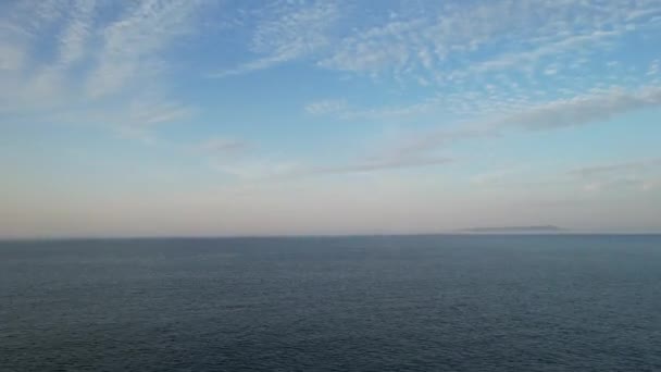 High Angle Time Lapse Beelden Van Britse Oceaan Van Engeland — Stockvideo