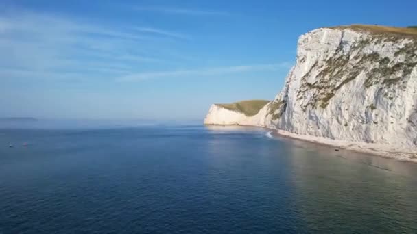 High Angle Time Lapse Beelden Van Britse Oceaan Van Engeland — Stockvideo