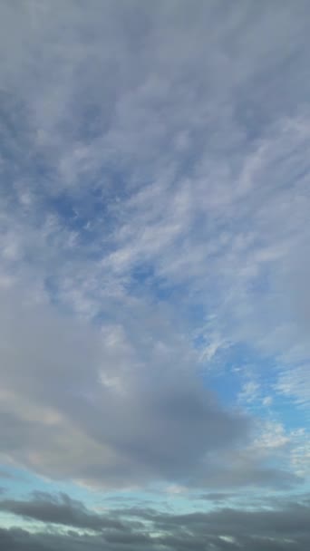 High Angle View Most Beautiful Dramatical Clouds Luton City Αγγλία — Αρχείο Βίντεο