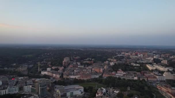 Aerial Time Lapse Съемка Британского Туристического Аттракциона Борнмут Бич Вид — стоковое видео
