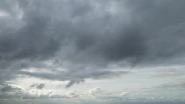 Melhor Filmagem Lapso Tempo Ângulo Alto Nuvens Rápidas Dramáticas Completas — Vídeo de Stock