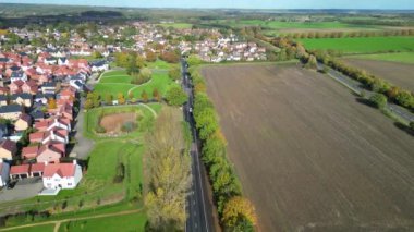 İngiltere, İngiltere 'nin Bedfordshire' daki İngiliz Köy Manzarası.