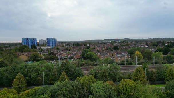 High Angle View Central Luton City England Egyesült Királyság 2023 — Stock videók