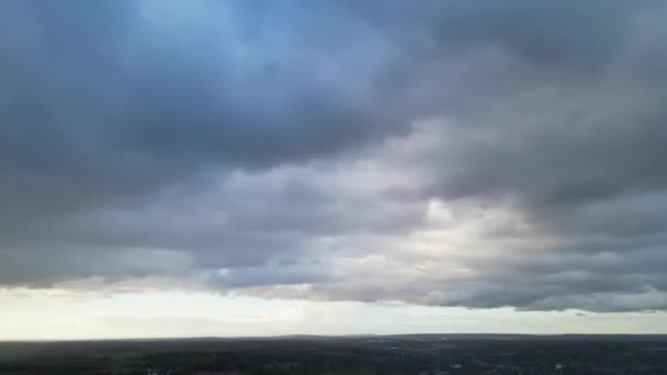 ヘメル ヘンプステッド イギリス上空と雲 — ストック動画