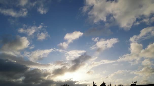 Dramáticas Nubes Invierno Sobre Inglaterra Reino Unido — Vídeos de Stock