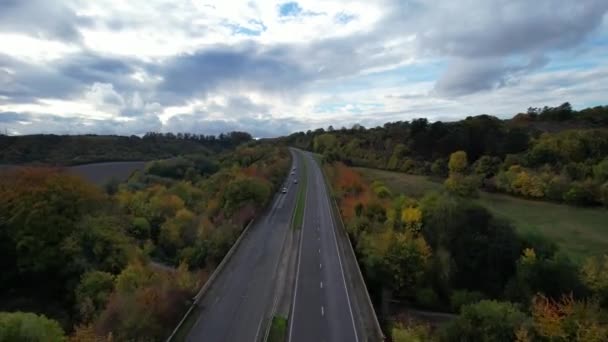 Time Lapse Filmagem Estradas Britânicas Tráfego Inglaterra — Vídeo de Stock