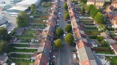 İngiltere, İngiltere 'deki British City' nin hava hızlandırılmış görüntüleri.