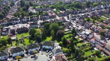 İngiltere, İngiltere 'deki British City' nin hava hızlandırılmış görüntüleri.