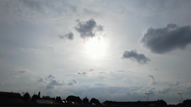 Ngiltere Hızlı Hareket Eden Bulutların Zaman Hızı Görüntüsü — Stok video