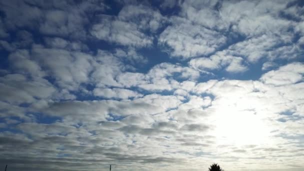 イングランド上空の冬の雲 — ストック動画