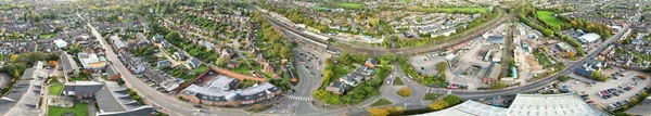 Повітряний Панорамний Вид Гітчін Хартфордшир Англія Сполучене Королівство Жовтня 2023 Стокове Зображення