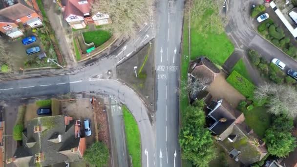 Aerial View Downtown Central Stevenage City England Velká Británie Února — Stock video