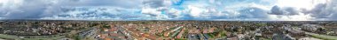 İngiltere Stevenage City 'nin Yüksek Açı Panoramik Manzarası Büyük Britanya. 23 Şubat 2023