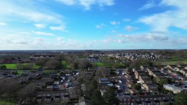 High Angle Filmación Stevenage Ciudad Inglaterra Febrero 2024 — Vídeos de Stock
