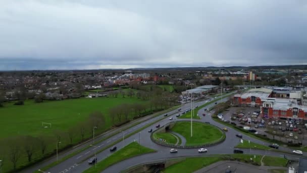 High Angle View Stevenage City England Reino Unido Fevereiro 2024 — Vídeo de Stock