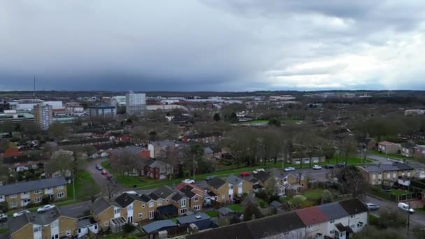 High Angle View Stevenage City England Feb 23Rd 2024 — Stock Video