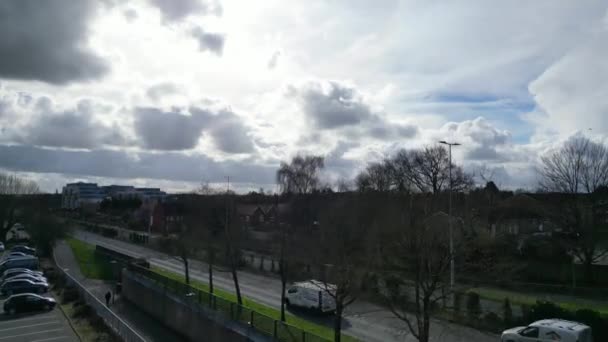 High Angle View Stevenage City England Egyesült Királyság Feb 23Rd — Stock videók