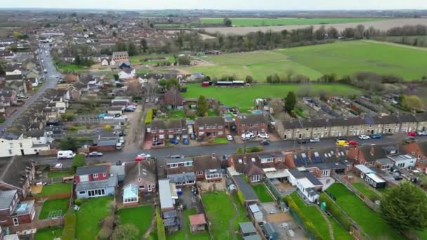Arlesey Town England Verenigd Koninkrijk Footage Werd Vastgelegd Tijdens Bewolkte — Stockvideo