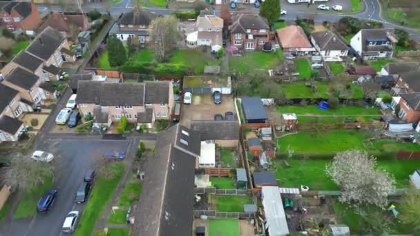 Arlesey Town England Egyesült Királyság Felvétel Felhős Esős Napon Készült — Stock videók