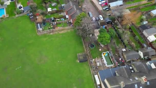 Arlesey Town England Storbritannien Filmen Togs Molnigt Och Regnigt Väder — Stockvideo