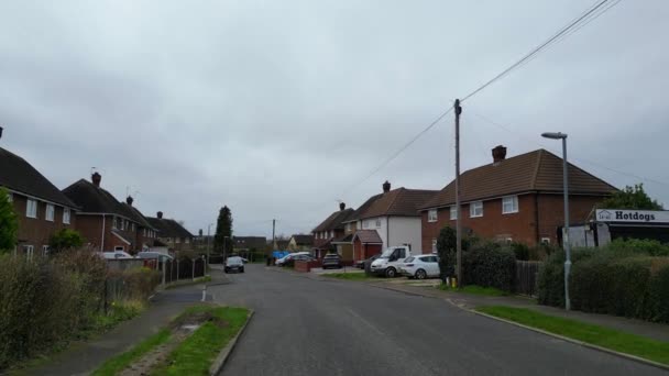 Arlesey Town England Storbritannien Filmen Togs Molnigt Och Regnigt Väder — Stockvideo