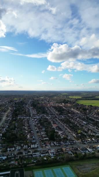 Ngiltere Nin Watford Şehrinin Yüksek Açılı Görüntüleri Mart 2024 — Stok video