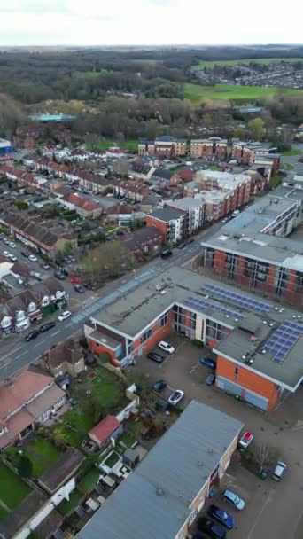 High Angle Footage Watford City England Regno Unito Marzo 2024 — Video Stock