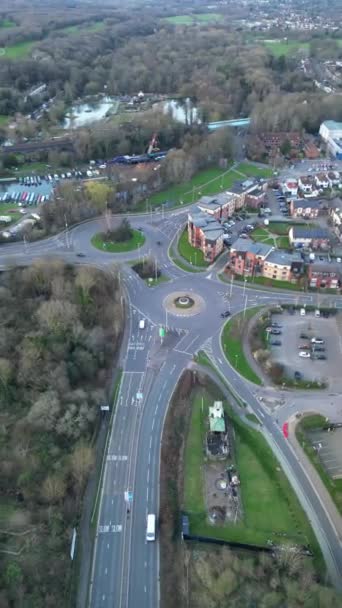 Luftaufnahmen Von Watford City England März 2024 — Stockvideo