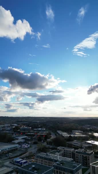 Luftaufnahmen Von Watford City England März 2024 — Stockvideo