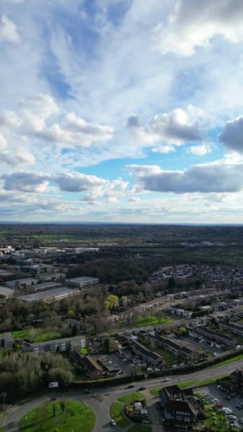 Images Aériennes Watford City Angleterre Royaume Uni Mars 2024 — Video