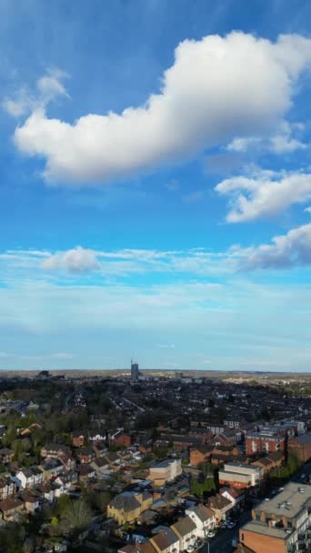Aerial Footage Watford City England Inglés Marzo 2024 — Vídeo de stock