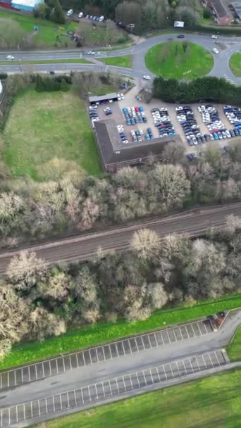 Luchtfoto Van Watford City England Maart 2024 — Stockvideo
