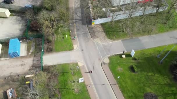 Aerial Kuvamateriaalia Central Hatfield City Downtown Hertfordshire Englanti Iso Britannia — kuvapankkivideo