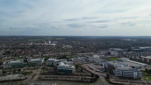 Central Hatfield City Downtown Hertfordshire Angleterre Royaume Uni Mars 2024 — Video