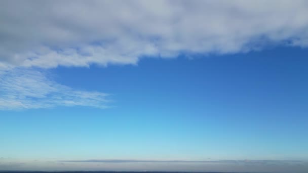 Hermoso Cielo Nubes Sobre Hatfield Ciudad Inglaterra Reino Unido — Vídeo de stock