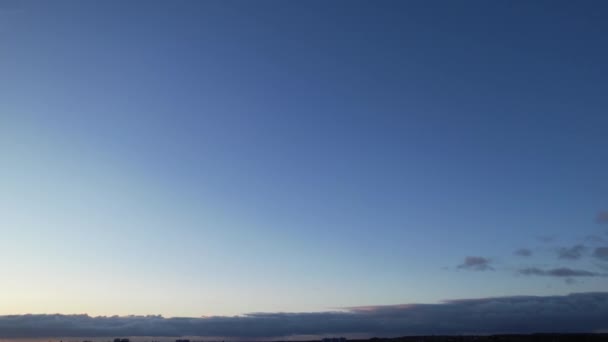 High Angle Time Lapse Filmato Nuvole Drammatiche Cielo Sopra Inghilterra — Video Stock