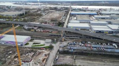 Dagenham Londra şehir merkezinin yüksek açılı görüntüleri. İngiltere 'nin başkenti Londra Büyük Britanya. 2 Mart 2024