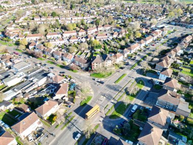 İngiltere 'nin Oxford Tarihi Şehri' nin havadan görünüşü. 23 Mart 2024