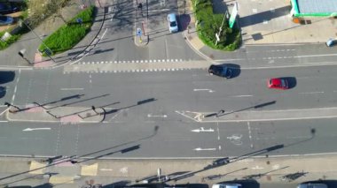 İngiltere 'nin Aydınlanmış Tarihi Oxford Central Şehri' nin Gece Havadan Görünümü. İngiltere Birleşik Krallığı. 23 Mart 2024