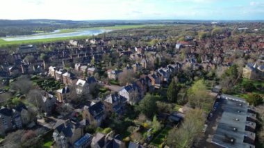 Oxford Tarihi Merkezi Şehri Oxfordshire, İngiltere 'nin Hava Görüntüleri. 23 Mart 2024