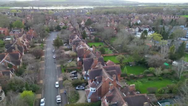 Aerial Footage Historical Oxford Central City Oxfordshire Αγγλία Ηνωμένο Βασίλειο — Αρχείο Βίντεο