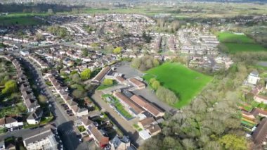 Oxford Tarihi Merkezi Şehri Oxfordshire, İngiltere 'nin Hava Görüntüleri. 23 Mart 2024