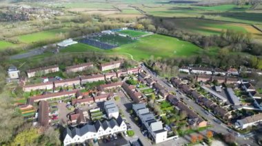 Oxford Tarihi Merkezi Şehri Oxfordshire, İngiltere 'nin Hava Görüntüleri. 23 Mart 2024